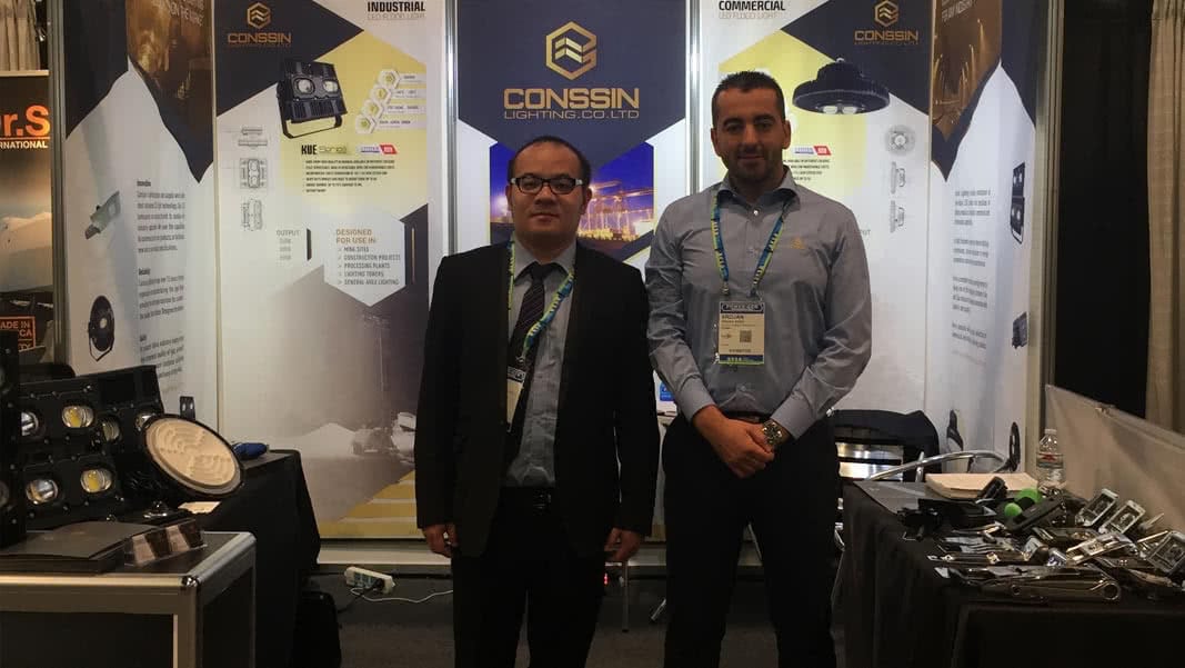 Conssin Lighting stand at Power-Gen Las Vegas 2017